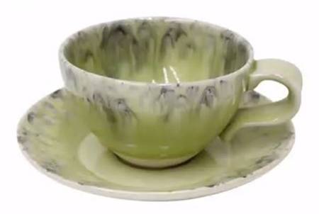 Madeira Lemon Flat Cup & Saucer Set