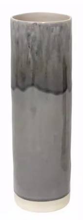Madeira-Grey 11" Cylinder Vase