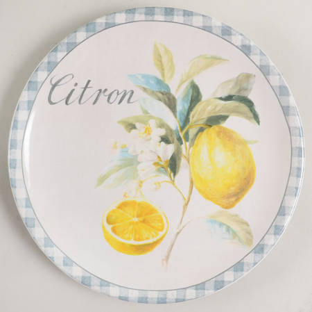Citron Dessert Luncheon Plate