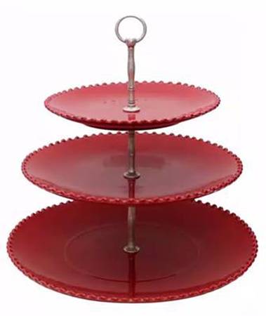 Pearl Ruby 3-Tiered Serving Tray (DP, SP, BB)