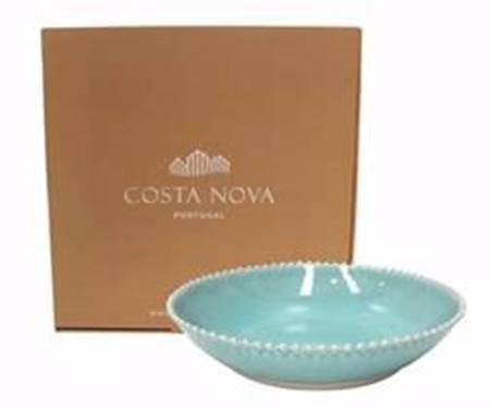 Pearl Aqua 13" Pasta Serving Bowl