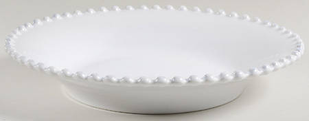 Pearl White 9" Soup/Pasta Bowl by Costa Nova China