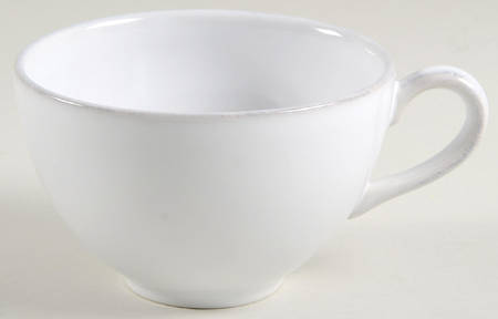 Pearl White Flat Cup