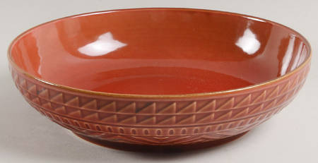 Aztec Rust 9" Soup/Pasta Bowl