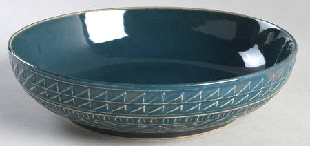 Aztec Teal 9" Soup/Pasta Bowl
