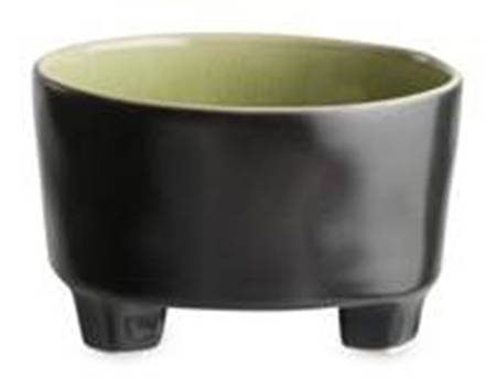 Riviera Vert Frais (Green & Black) Footed Soup/Cereal Bowl