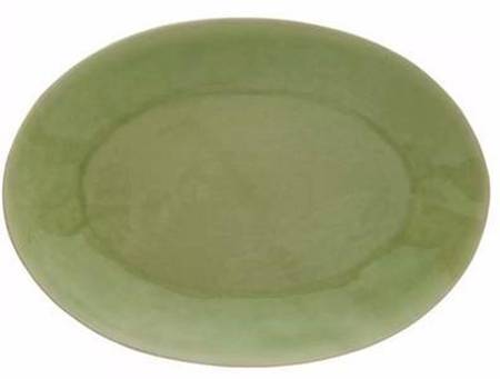 Riviera Vert Frais (Green & Black) 15" Oval Serving Platter