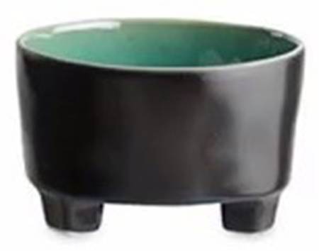 Riviera Azur (Blue & Black) Footed Soup/Cereal Bowl