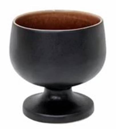 Riviera Terra (Terra Cotta & Black) China Sherbet
