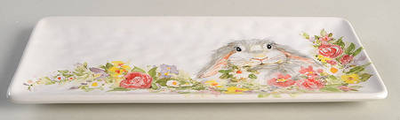 Sweet Bunny Rectangular Tray 11"