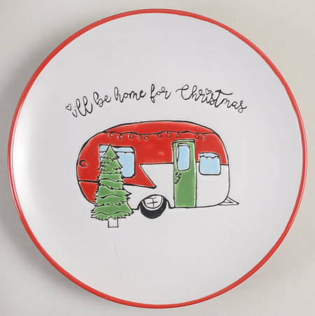 Holly Jolly Dessert Luncheon Plate