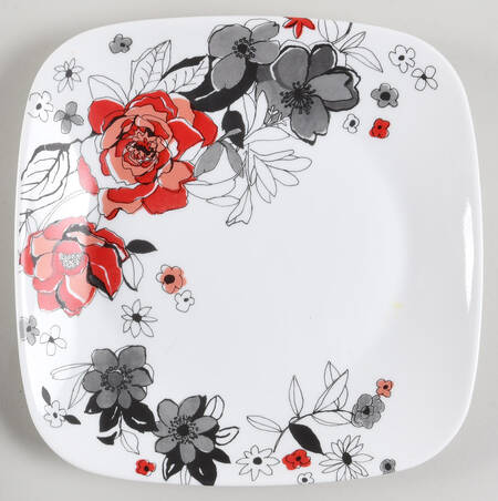 Chelsea Rose Square Salad Plate