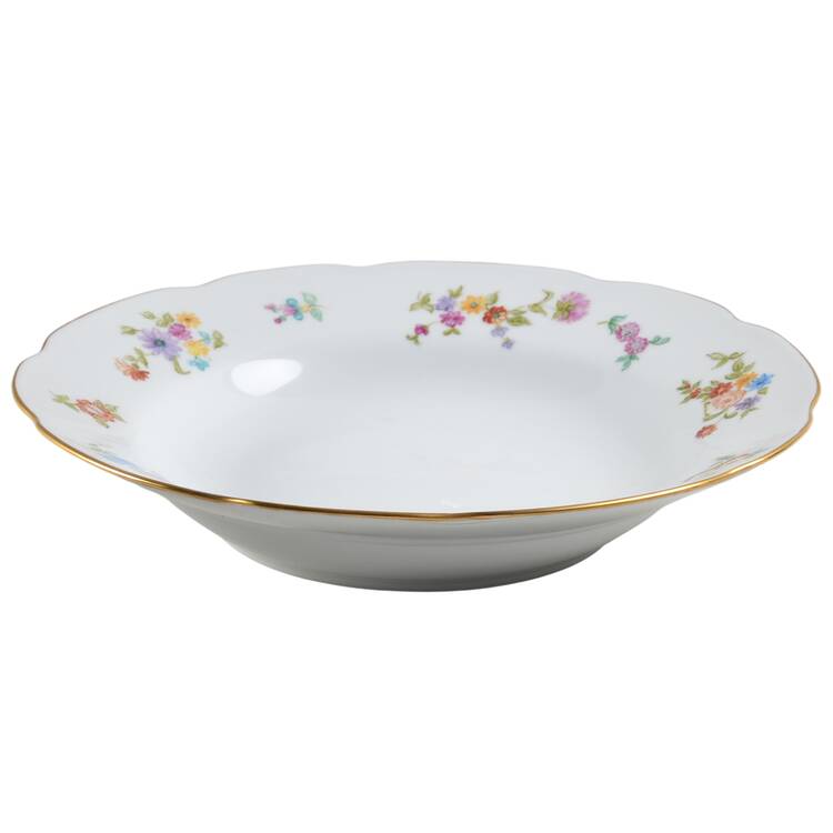 Camelia (Floral) Large Rim Soup Bowl