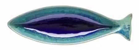 Dori Atlantic Blue 8" Fish Shaped Platter