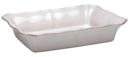 Bistro White 14" Rectangular Baker