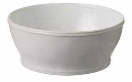 Fontana White 9" Round Serving Bowl