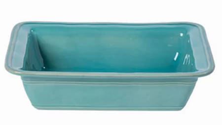Fontana Turquoise 11" Rectangular Baker
