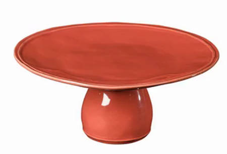 Fontana Paprika 11" Diameter Pedestal Cake Stand