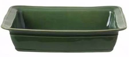 Fontana Forest Green 13"  Rectangular Baker