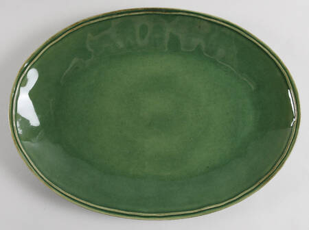 Fontana Forest Green 15" Oval Serving Platter