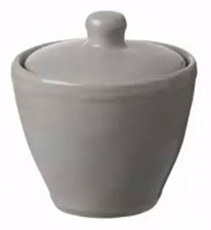 Fontana Dove Gray Sugar Bowl & Lid
