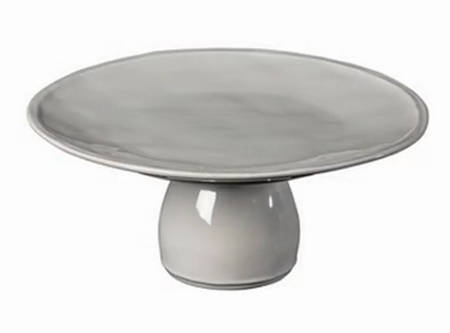 Fontana Dove Gray 11" Diameter Pedestal Cake Stand