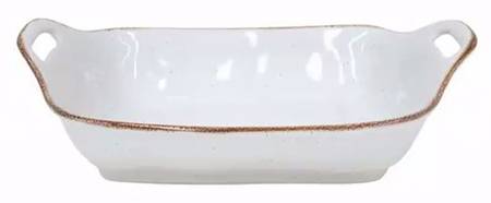 Sardegna White 15" Rectangular Baker