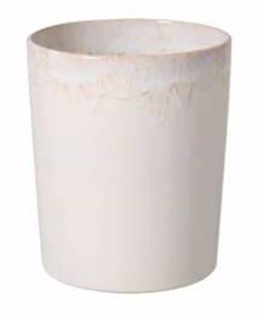 Taormina White China Waste Basket