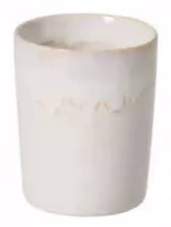 Taormina White China Bathroom Tumbler