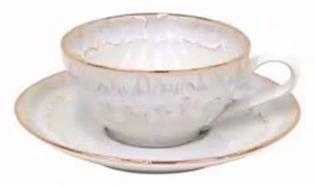 Taormina Gold Flat Cup & Saucer Set