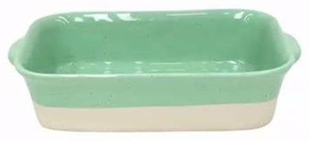 Fattoria Green 10" Rectangular Baker