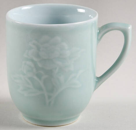 Celadon Floral Mug