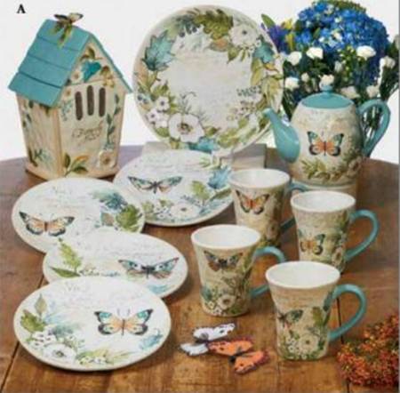 Nature Garden Figural Cookie Jar & Lid