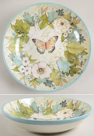 Nature Garden 13" Pasta Serving Bowl