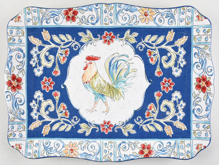 Morning Bloom 16" Rectangular Serving Platter