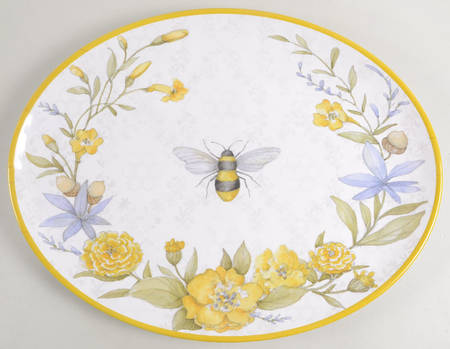 Sweet As a Bee 18" Melamine Oval Platter