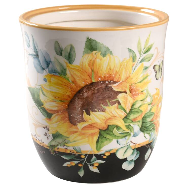 Sunflower Fields Large Canister No Lid