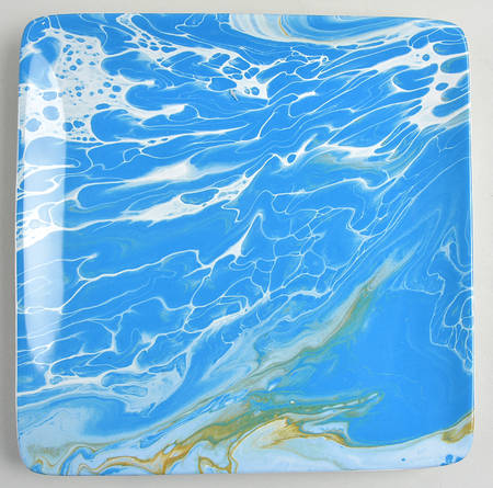 Fluidity Coastal Square Dinner Plate