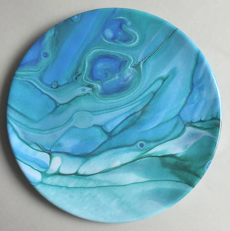 Fluidity Coastal Melamine Salad Plate