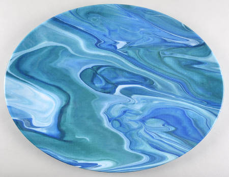 Fluidity Coastal 18" Melamine Oval Platter