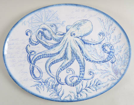 Oceanic 18" Oval Serving Platter