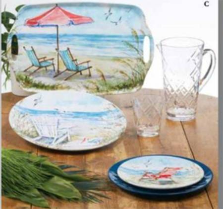 Ocean View 19" Handled Tray