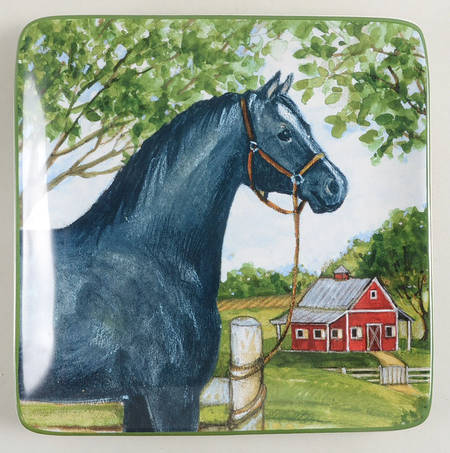Clover Farm Square Salad Plate