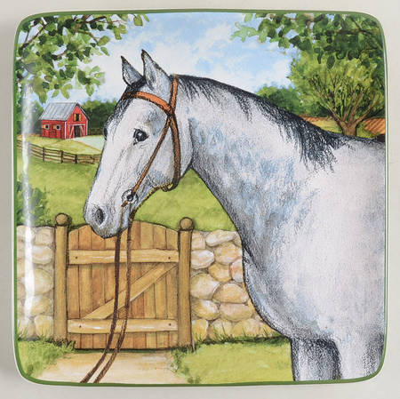 Clover Farm Square Salad Plate