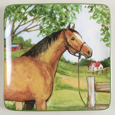 Clover Farm Square Salad Plate