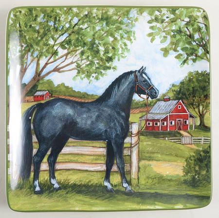 Clover Farm Square Dinner Plate