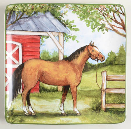 Clover Farm Square Dinner Plate