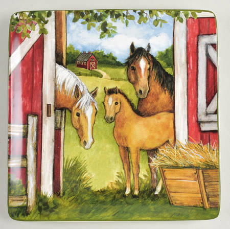 Clover Farm 12" Square Serving Platter