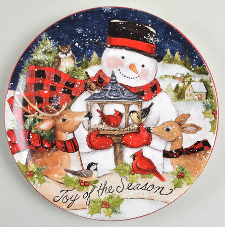 Magic of Christmas Snowman Dessert/Pie Plate
