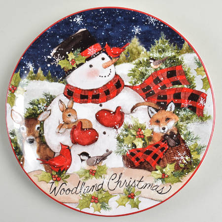 Magic of Christmas Snowman Dessert/Pie Plate